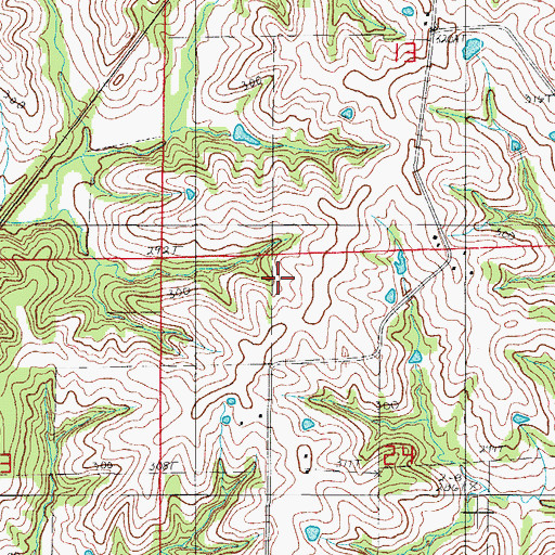 Topographic Map of Lower Girdner School (historical), MO