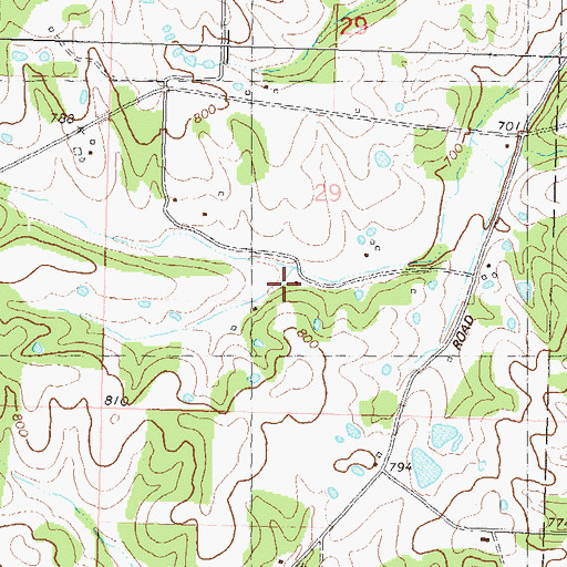 Topographic Map of Lukefahr School, MO