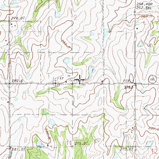 Topographic Map of Madison School, MO