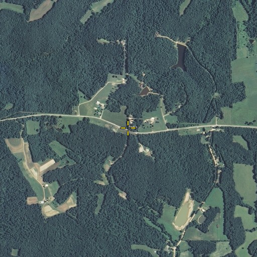 Aerial/Satellite Image of Mann Cemetery, MO