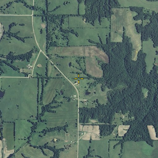 Aerial/Satellite Image of Maple Grove School, MO