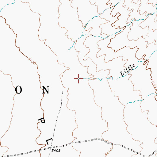 Topographic Map of Little Wash, AZ