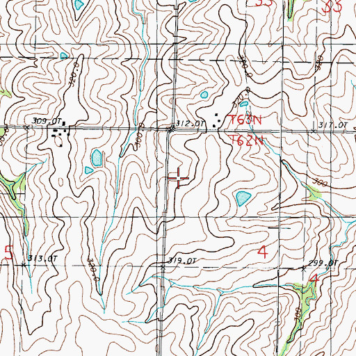 Topographic Map of McCann School (historical), MO