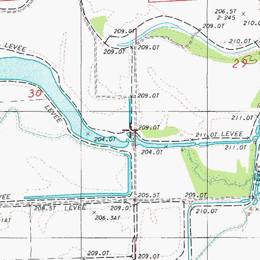 Topographic Map of McCleary School (historical), MO