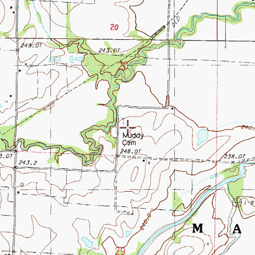 Topographic Map of Mc Culley School (historical), MO