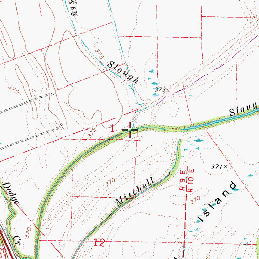 Topographic Map of McKey Slough, MO