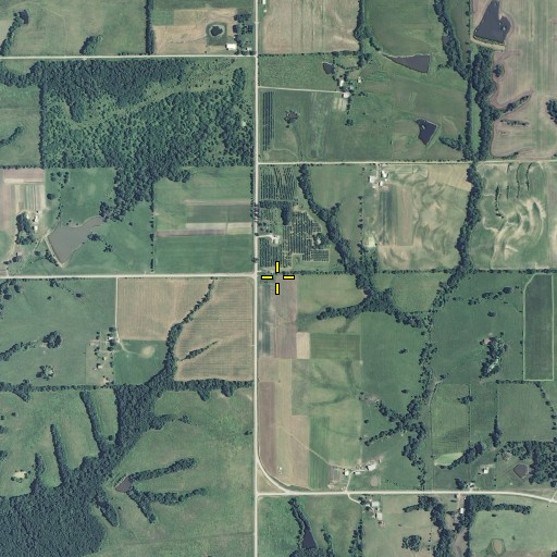 Aerial/Satellite Image of McVay School (historical), MO