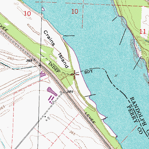 Topographic Map of Missouri Chute, MO