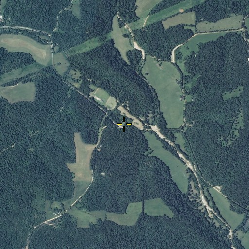 Aerial/Satellite Image of Mitchell Cemetery, MO