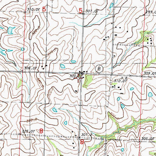 Topographic Map of Montgomery School (historical), MO