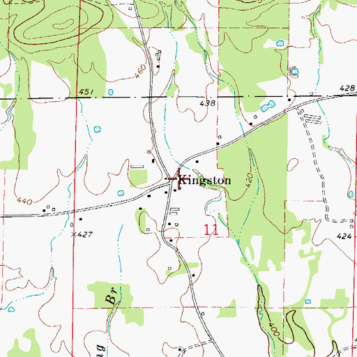 Topographic Map of Kingston, AR