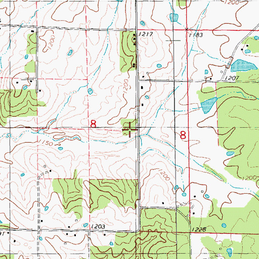 Topographic Map of Moser School, MO
