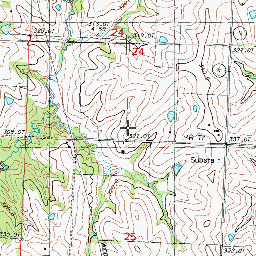Topographic Map of Mount Joy School (historical), MO