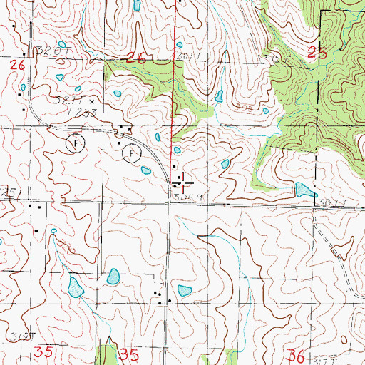 Topographic Map of Mount Taber School (historical), MO