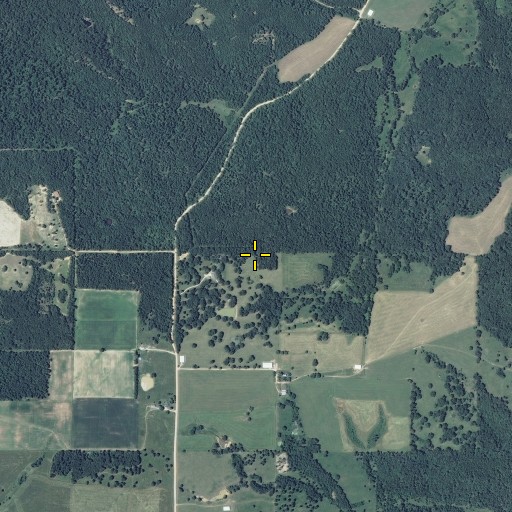 Aerial/Satellite Image of Mount Zion School, MO