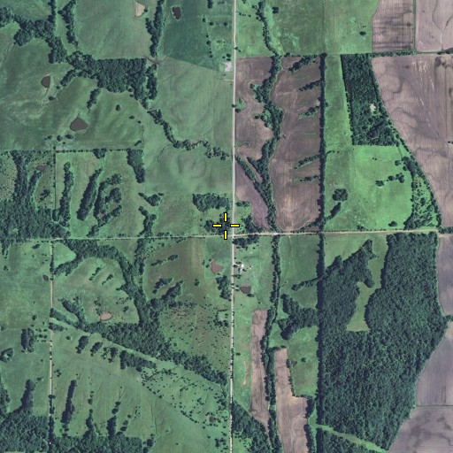 Aerial/Satellite Image of Mount Zion School (historical), MO