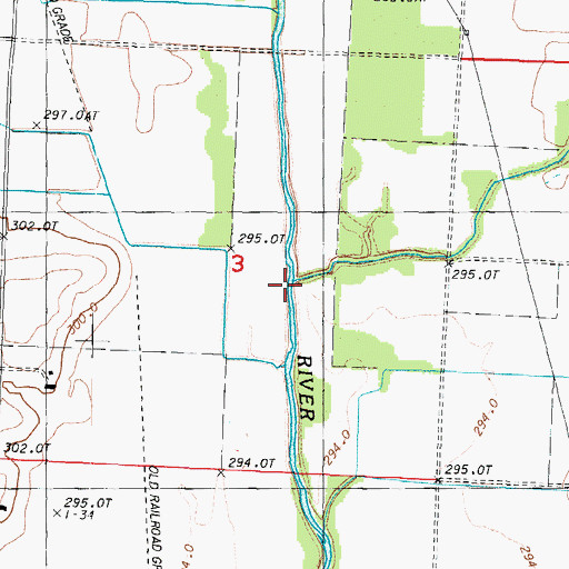 Topographic Map of Mozingo Creek, MO