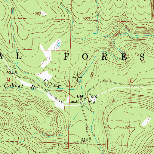 Topographic Map of Lee Creek, AR