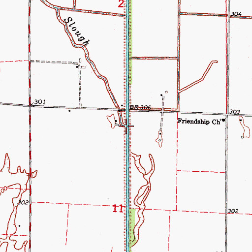 Topographic Map of Mud Slough, MO