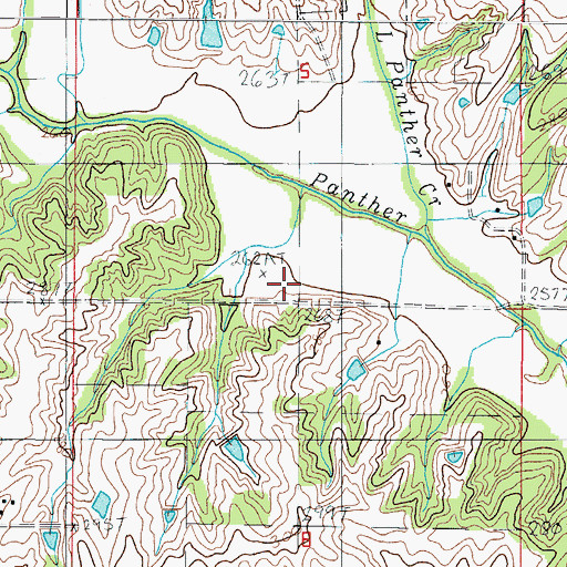 Topographic Map of Murphy School (historical), MO
