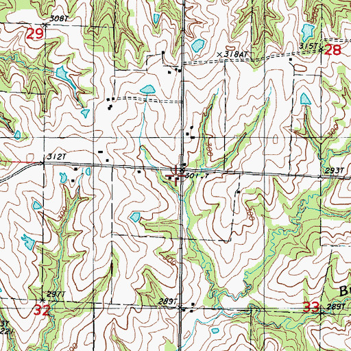 Topographic Map of Neiger School, MO