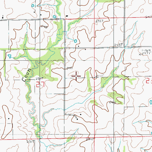 Topographic Map of Newton School (historical), MO