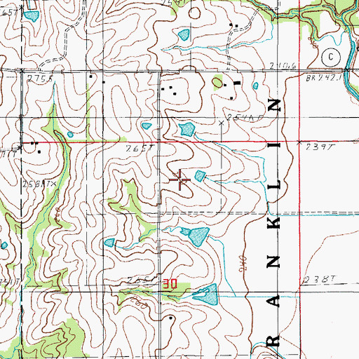 Topographic Map of Newton School (historical), MO