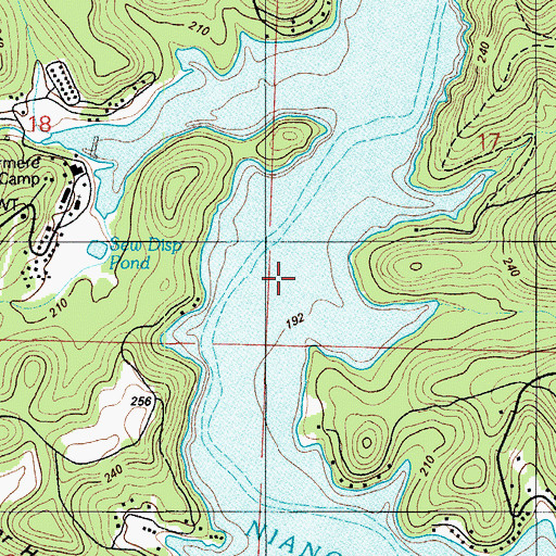Topographic Map of Niangua Arm, MO