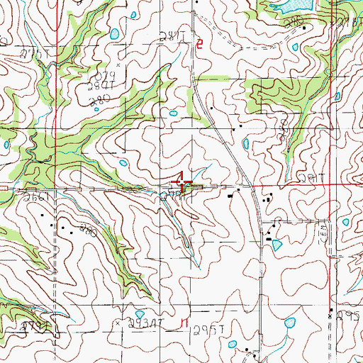 Topographic Map of Nigh School (historical), MO