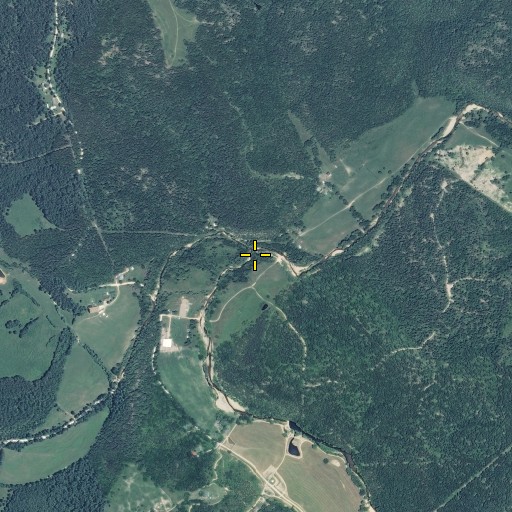 Aerial/Satellite Image of North Ashley Creek, MO
