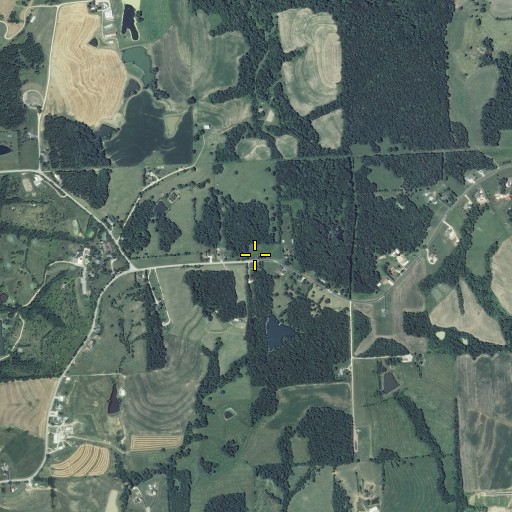 Aerial/Satellite Image of Nortmann Cemetery, MO