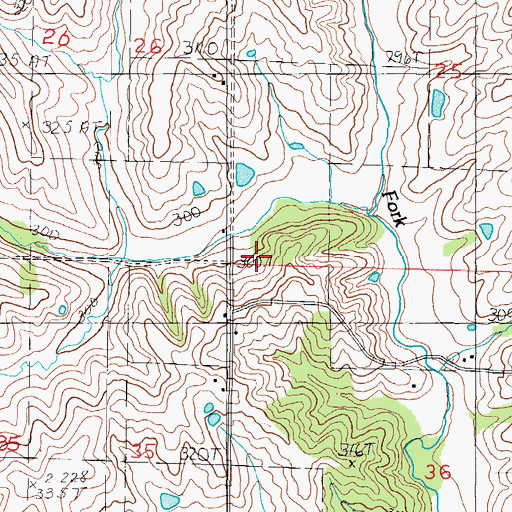 Topographic Map of Nosseman School (historical), MO