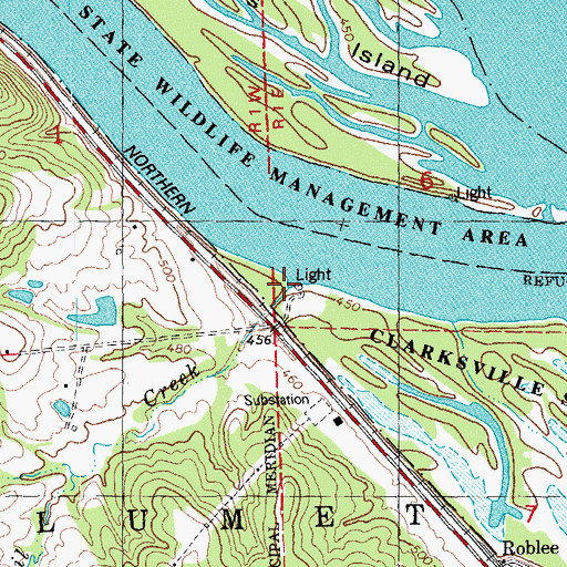 Topographic Map of Oneil Creek, MO