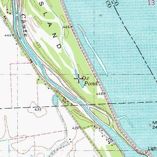 Topographic Map of Ox Pond, MO