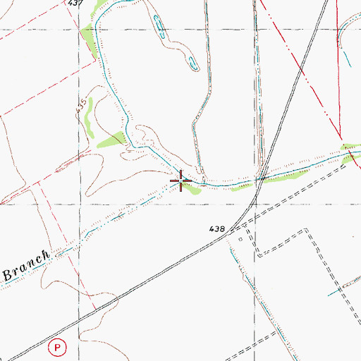 Topographic Map of Page Branch, MO