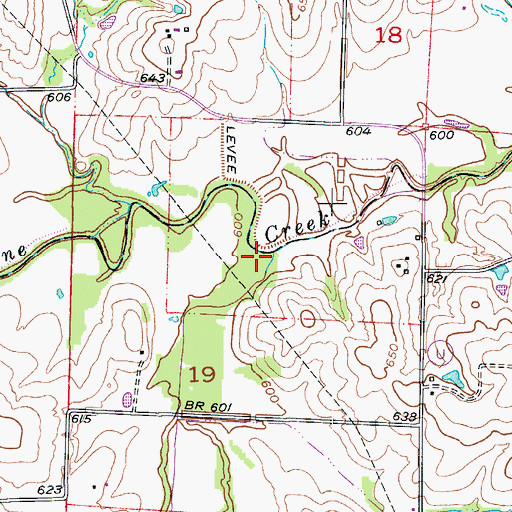 Topographic Map of Panther Branch, MO
