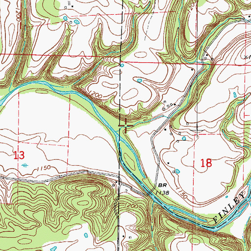 Topographic Map of Parched Corn Hollow, MO