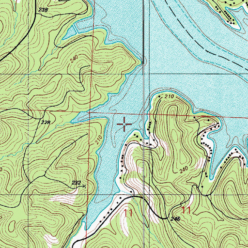 Topographic Map of Parmley Hollow, MO