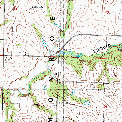 Topographic Map of Peace and Harmony School (historical), MO