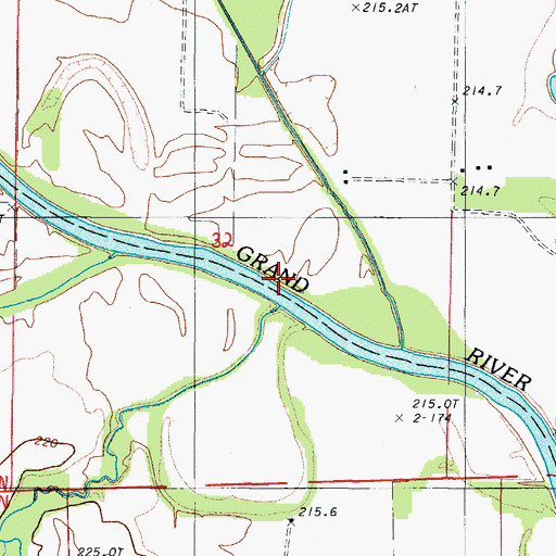 Topographic Map of Penitentiary Branch, MO