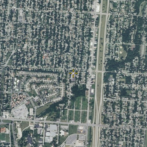 Aerial/Satellite Image of Pershing School (historical), MO