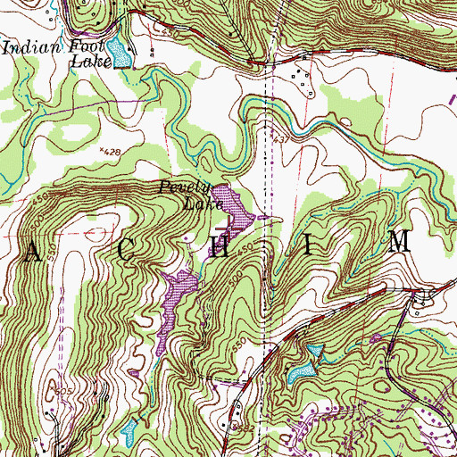 Topographic Map of Pevely Lake, MO