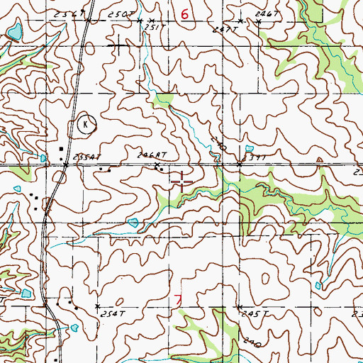 Topographic Map of Phillip School, MO