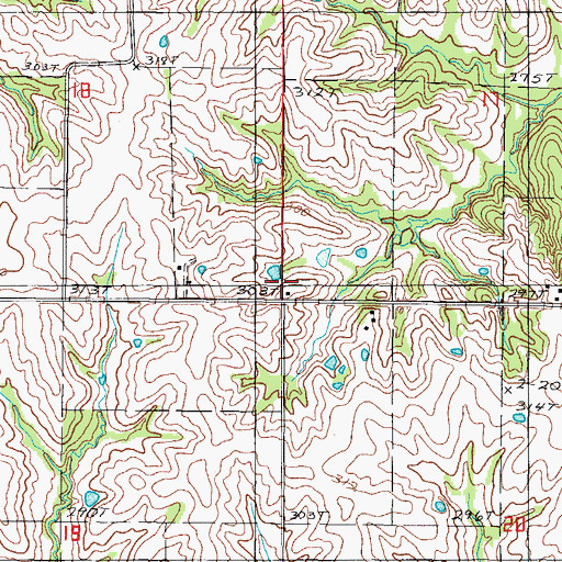 Topographic Map of Phoenix School, MO