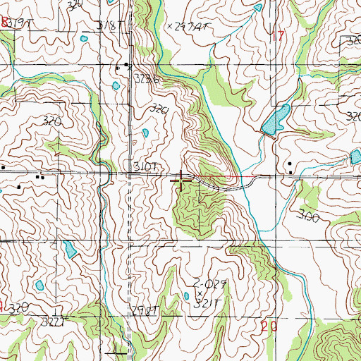 Topographic Map of Piburn School (historical), MO