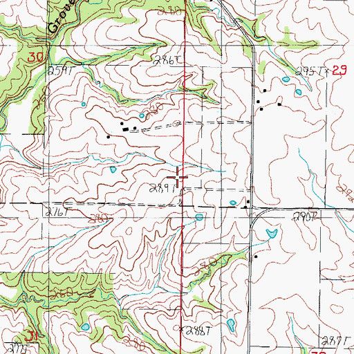 Topographic Map of Pilot Grove School (historical), MO