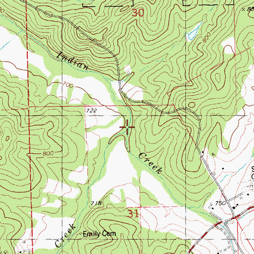 Topographic Map of Pinery Creek, MO