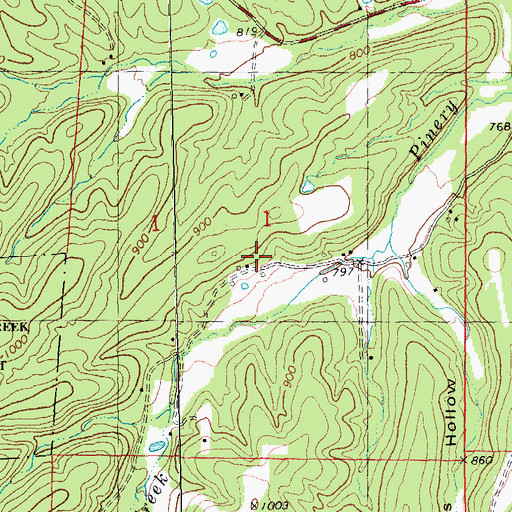 Topographic Map of Pinery School (historical), MO