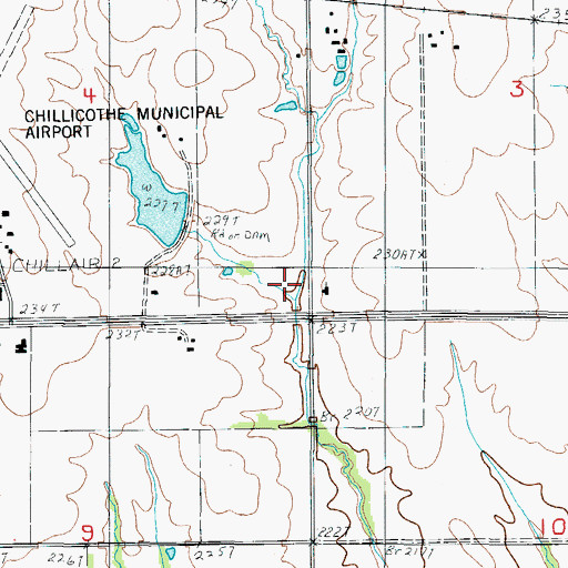 Topographic Map of Pleasant Grove Church (historical), MO
