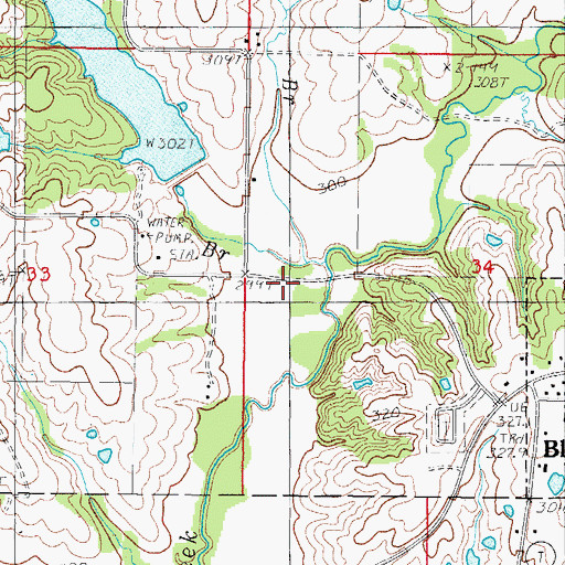 Topographic Map of Pointer Branch, MO